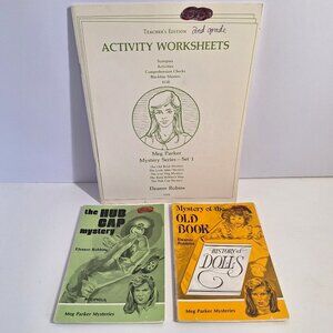 Meg Parker Mysteries Activity Worksheets 2 Reading Mystery Old Book Hub Cap